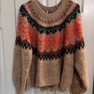 Free People Multicolor Knit Sweater NWOT